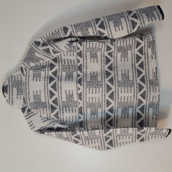 Carhartt Womens Malt Geo Aztec Fleece Pullover Size Small White Grey Cozy Warm - Picture 14 of 16